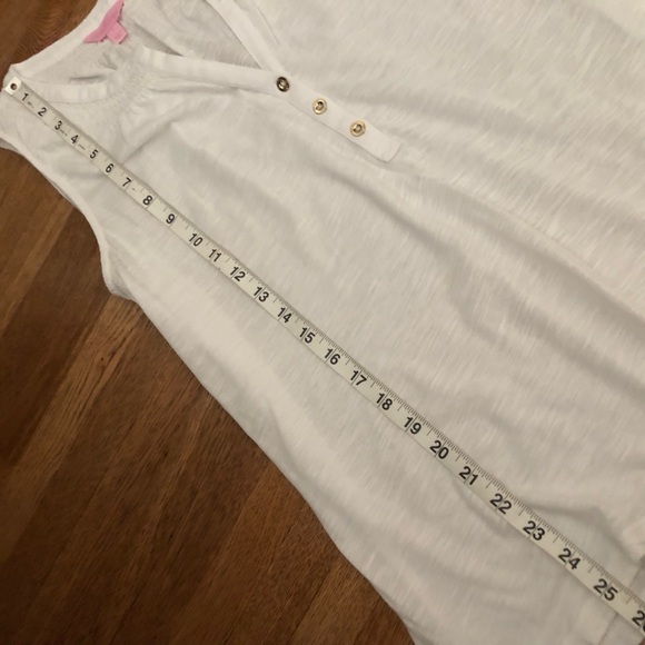 Lilly Pulitzer sleeveless white top womens large - Picture 6 of 6